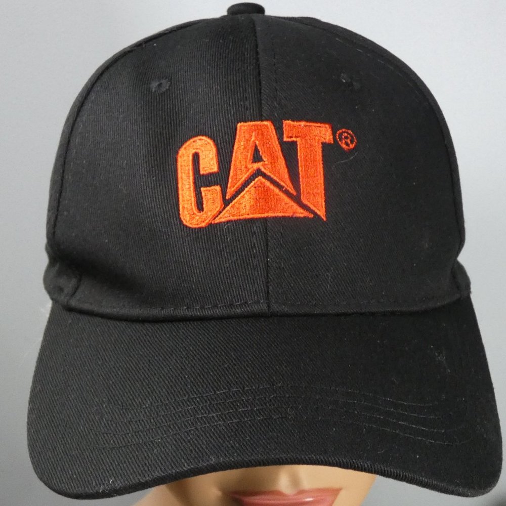 Caterpillar - CAT logo ball cap Black with red logo